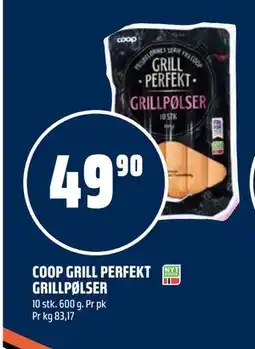 Coop Obs COOP GRILL PERFEKT GRILLPØLSER tilbud