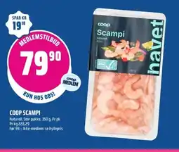 Coop Obs Coop scampi tilbud