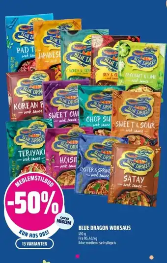 Blue dragon woksaus