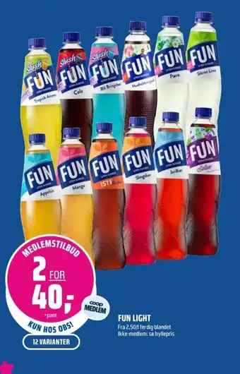 Coop Obs Fun Light tilbud