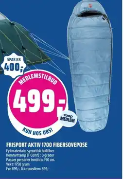 Coop Obs Frisport aktiv 1700 fibersovepose tilbud