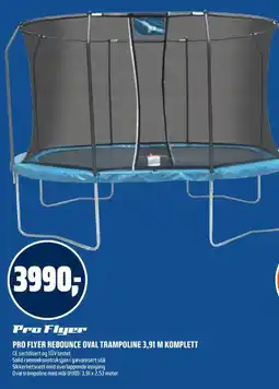 Coop Obs Pro flyer rebounce oval trampoline 3,91 m komplett tilbud