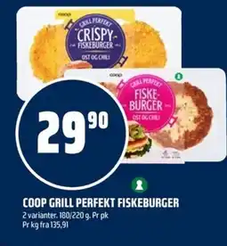 Coop Obs Coop grill perfekt fiskeburger tilbud