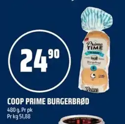 Coop Obs Coop prime burgerbrød tilbud
