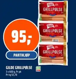 Coop Obs Gilde grillpølse tilbud