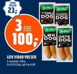 Coop Obs Leiv vidar pølser tilbud