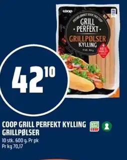 Coop Obs Coop grill perfekt kylling grillpølser tilbud