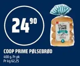 Coop Obs Coop prime pølsebrød tilbud