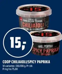 Coop Obs Coop chiliaioli/spicy paprika tilbud