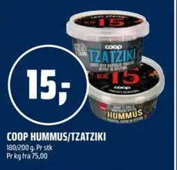 Coop Obs Coop hummus/tzatziki tilbud