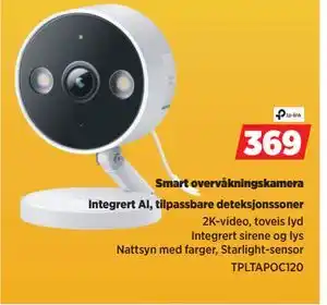 POWER Smart overvåkningskamera tilbud