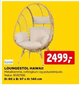jem & fix LOUNGESTOL HAWAII tilbud
