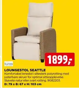 jem & fix LOUNGESTOL SEATTLE tilbud