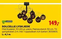 jem & fix SOLCELLE LYSKJEDE tilbud