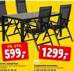 jem & fix HAGEBORD HAVANNA tilbud