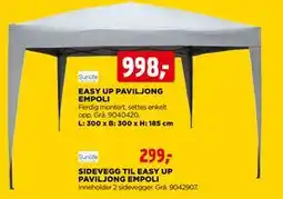jem & fix EASY UP PAVILJONG EMPOLI tilbud