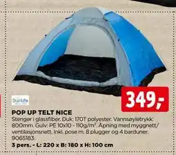 jem & fix POP UP TELT NICE tilbud