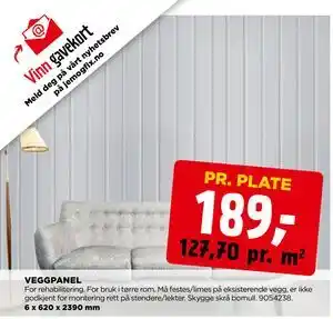 jem & fix VEGGPANEL tilbud