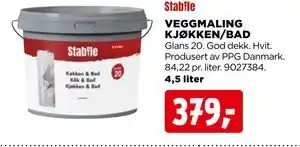 jem & fix VEGGMALING KJØKKEN/BAD tilbud