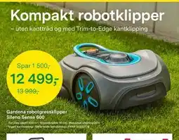 Felleskjøpet Gardena robotgressklipper Sileno Sense 600 tilbud