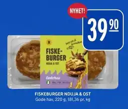 Rema 1000 FISKEBURGER NDUJA & OST tilbud