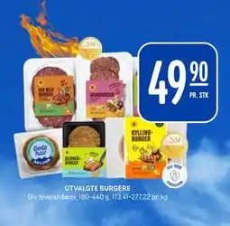 Rema 1000 UTVALGTE BURGERE tilbud
