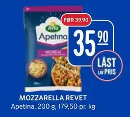Rema 1000 MOZZARELLA REVET tilbud
