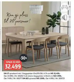 Bohus SM 27 spisebord tilbud