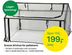 Felleskjøpet Grouw drivhus for pallekarm tilbud
