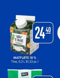 Rema 1000 MATFLØTE 18 % tilbud