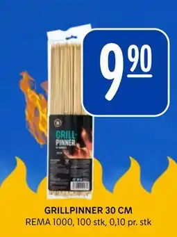 Rema 1000 GRILLPINNER 30 CM tilbud