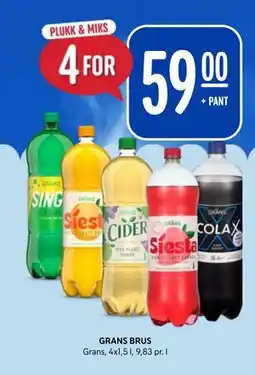 Rema 1000 GRANS BRUS tilbud
