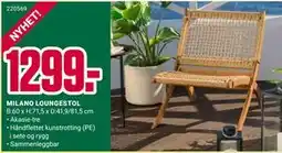 Europris MILANO LOUNGESTOL tilbud