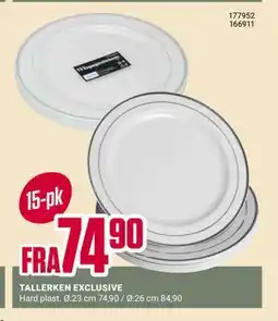 Europris TALLERKEN EXCLUSIVE tilbud