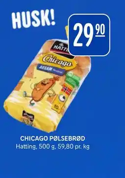 Rema 1000 CHICAGO PØLSEBRØD tilbud