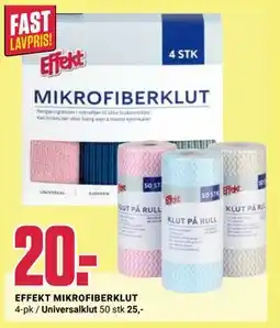 Europris EFFEKT MIKROFIBERKLUT tilbud