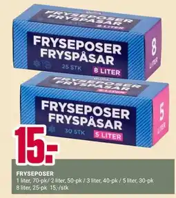 Europris FRYSEPOSER tilbud