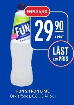 Rema 1000 FUN SITRON LIME tilbud