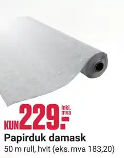 Europris Papirduk damask tilbud