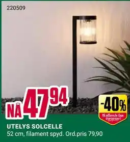 Europris UTELYS SOLCELLE tilbud