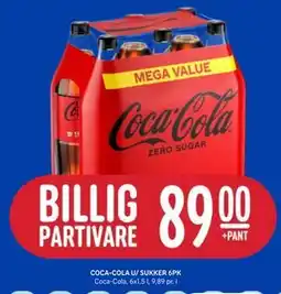 Rema 1000 COCA-COLA U/ SUKKER 6PK tilbud