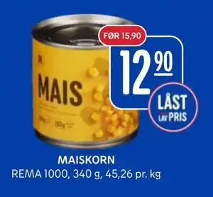 Rema 1000 MAISKORN tilbud