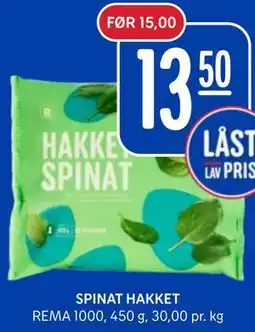 Rema 1000 SPINAT HAKKET tilbud