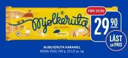 Rema 1000 MJØLKERUTA KARAMEL tilbud