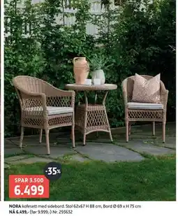 Bohus NORA kafesett tilbud