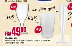Europris PLASTGLASS tilbud