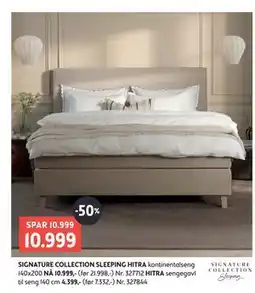 Bohus SIGNATURE COLLECTION SLEEPING HITRA kontinentalseng tilbud