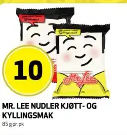 Bunnpris Mr. Lee nudler kjøtt- og kyllingsmak tilbud