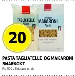 Bunnpris ELDORADO Pasta tagliatelle og makaroni snarkokt tilbud