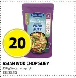 Bunnpris Santa Maria Asian wok chop suey tilbud